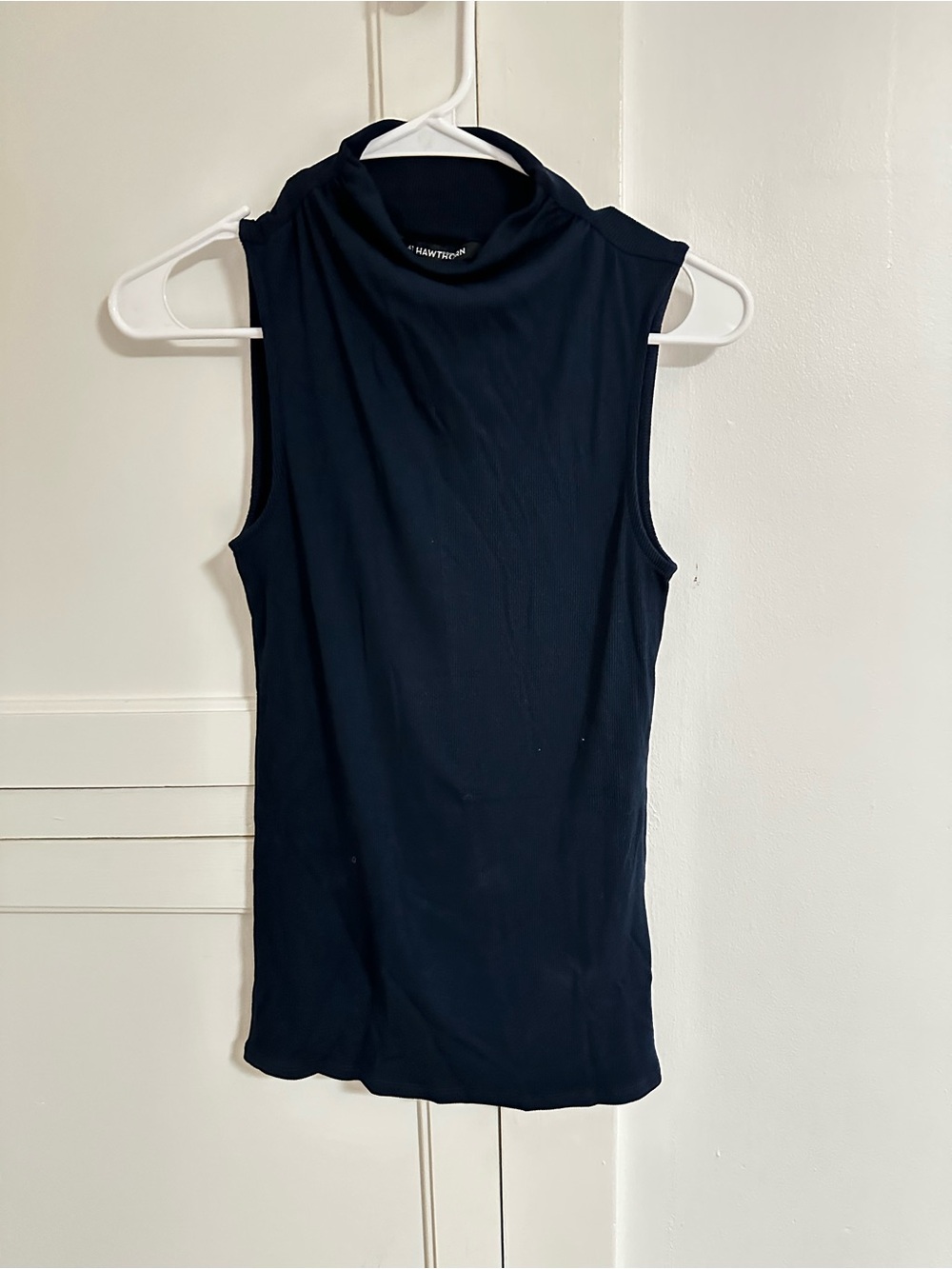 41 Hawthorn Sleeveless Mock Neck Tank - Black